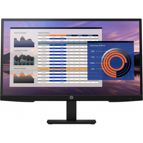 HP P27h G5 - P-Series - LED monitor - 27" - 1920 x 1080 Full HD (1080p) @ 75 Hz - IPS - 250 cd / m² - 1000:1 - 5 ms - HDMI, VGA, DisplayPort - speakers - black - 0