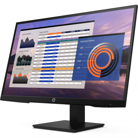 HP P27h G5 - P-Series - LED monitor - 27" - 1920 x 1080 Full HD (1080p) @ 75 Hz - IPS - 250 cd / m² - 1000:1 - 5 ms - HDMI, VGA, DisplayPort - speakers - black - 2