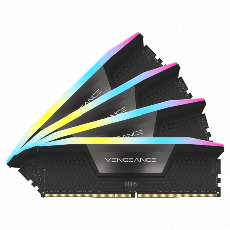 CORSAIR Vengeance RGB - DDR5 - kit - 192 GB: 4 x 48 GB - DIMM 288-pin - 5200 MHz / PC5-41600 - CL38 - 1.25 V - black - 4