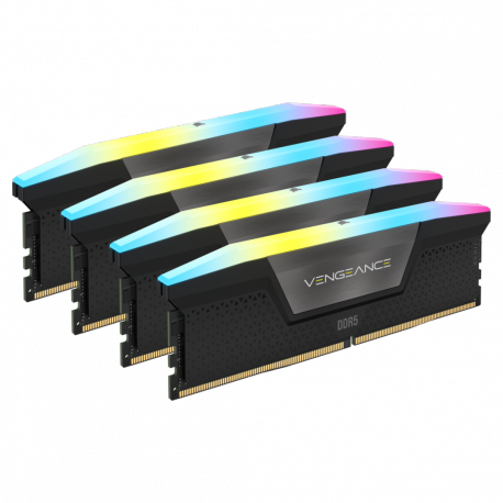 CORSAIR Vengeance RGB - DDR5 - kit - 192 GB: 4 x 48 GB - DIMM 288-pin - 5200 MHz / PC5-41600 - CL38 - 1.25 V - black - 5