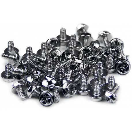 StarTech.com Replacement PC Mounting Screws #6-32 x 1 / 4in Long Standoff - Screw kit - silver - 0.2 in (pack of 50) - SCREW6_32 - Screw kit - silver - 0.6 cm (pack of 50) - for P / N: PCSCREWKIT - 2