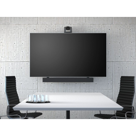 Multibrackets M Universal Soundbar Mount Medium - Mounting kit (wall bracket) - for sound bar - metal - black - screen size: 40"-70" - mounting interface: 600 x 400 mm - 8