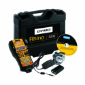 DYMO Rhino 5200 - Hard Case Kit - labelmaker - B / W - Roll (1.9 cm) - cutter - yellow