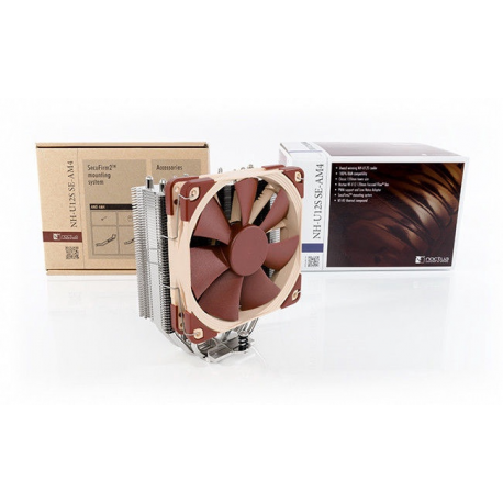 Noctua NH-U12S - Processor cooler - (for: AM4) - aluminum with nickel plated copper base - 120 mm - 3