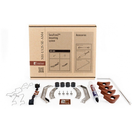 Noctua NH-U12S - Processor cooler - (for: AM4) - aluminum with nickel plated copper base - 120 mm - 4