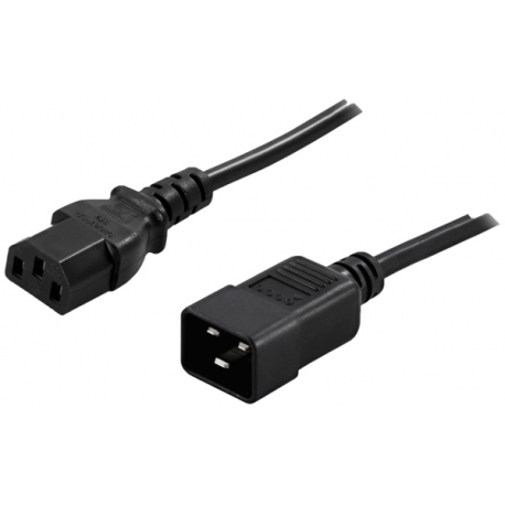 PowerWalker - Power extension cable - IEC 60320 C20 to IEC 60320 C13 - 10 A - 1.8 m - 0
