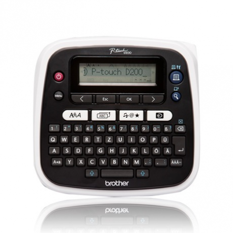 Brother P-Touch PT-D210 - Labelmaker - B / W - thermal transfer - Roll (1.2 cm) - 180 dpi - up to 20 mm / sec - 2 line printing - 0