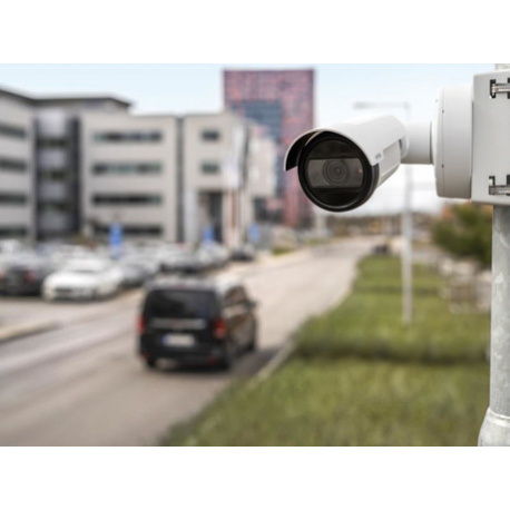 AXIS P14 Series P1465-LE-3 - Network surveillance camera - bullet - outdoor - vandal  /  weatherproof - colour (Day&Night) - 1920 x 1080 - 1080p - vari-focal - audio - wired - LAN 10 / 100 - MJPEG, H.264, H.265 - PoE Class 3 - TAA Compliant - with AXIS License Plate Verifier - 3