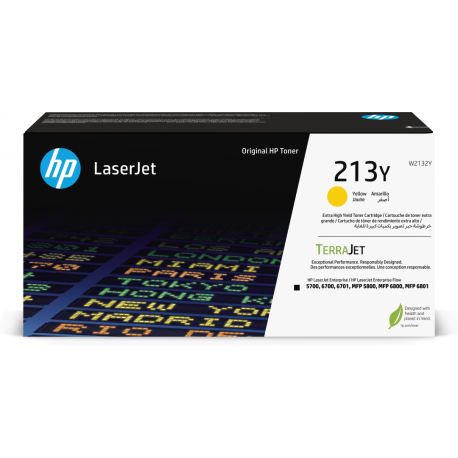 HP 213Y - Extra High Yield - yellow - original - LaserJet - toner cartridge (W2132Y) - 0