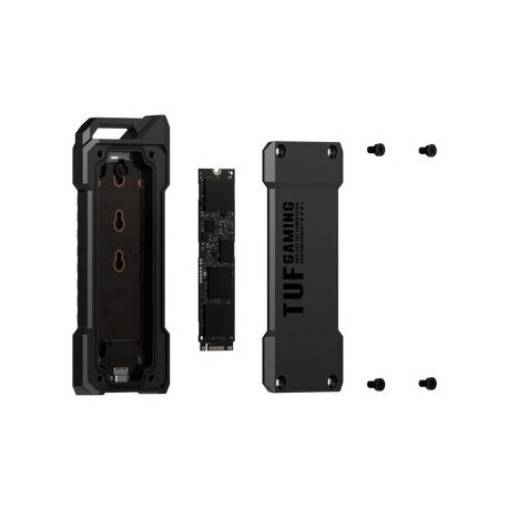 ASUS TUF Gaming A1 - Storage enclosure - M.2 - M.2 NVMe Card - USB 3.2 (Gen 2) - black - 9