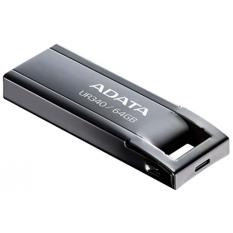 ADATA UR340 - USB flash drive - 64 GB - USB 3.2 Gen 1 - black - 2