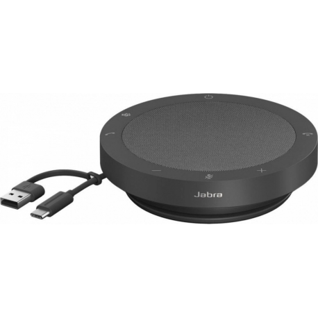 Jabra Speak2 40 MS - Speakerphone hands-free - wired - USB-C, USB-A - dark grey - Certified for Microsoft Teams - 1