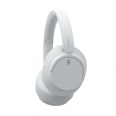 Sony WH-CH720N - Headphones with mic - full size - Bluetooth - wireless, wired - active noise cancelling - 3.5 mm jack - white - 1