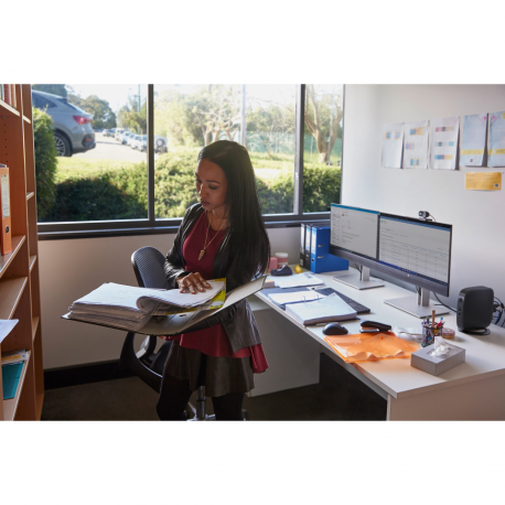 HP E24 G5 - E-Series - LED monitor - 23.8" (23.8" viewable) - 1920 x 1080 Full HD (1080p) @ 75 Hz - IPS - 250 cd / m² - 1000:1 - 5 ms - HDMI, DisplayPort, USB-C - black head, black and silver (stand) - 5