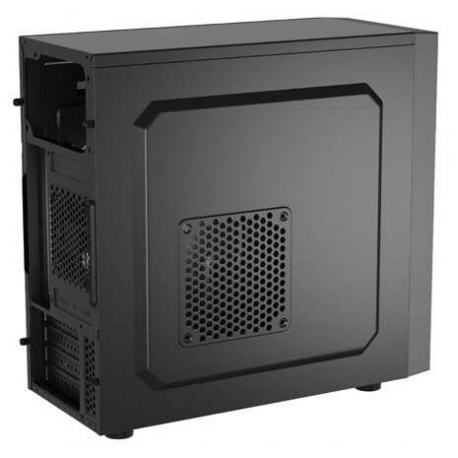 Natec HELIX - Micro tower - micro ATX - no power supply - black - USB/Audio - 4