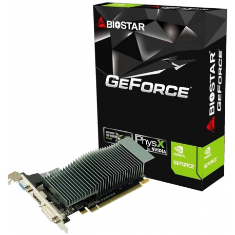 Biostar VN2103NHG6 Ver. G210 - Graphics card - GF 210 - 1 GB DDR3 - PCIe 2.0 x16 low profile - DVI, HDMI, VGA - box - 1