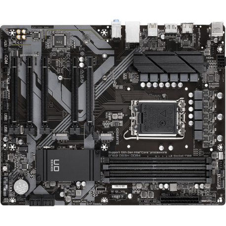 Gigabyte B760 DS3H DDR4 - 1.0 - motherboard - ATX - LGA1700 Socket - B760 Chipset - USB-C 3.2 Gen 2x2, USB-C 3.2 Gen 1, USB 3.2 Gen 2, USB 3.2 Gen 1 - Gigabit LAN - onboard graphics (CPU required) - HD Audio (8-channel) - 2