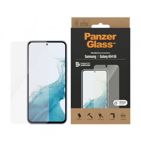 PanzerGlass - Screen protector for mobile phone - glass - for Samsung Galaxy A54 5G - 3