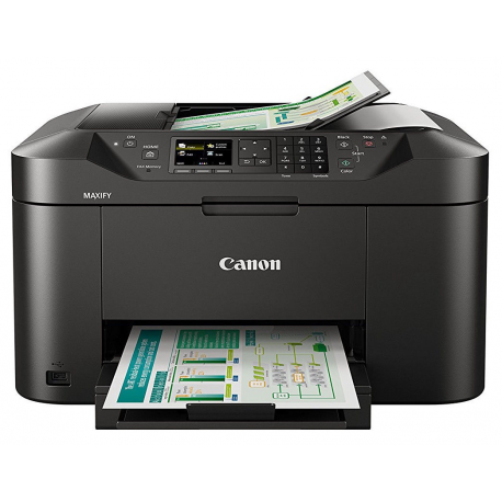 Canon MAXIFY MB2150 - Multifunction printer - colour - ink-jet - A4 (210 x 297 mm), Legal (216 x 356 mm) (original) - A4 / Legal (media) - up to 18 ppm (copying) - up to 19 ipm (printing) - 250 sheets - 33.6 Kbps - USB 2.0, Wi-Fi(n), USB host - 1