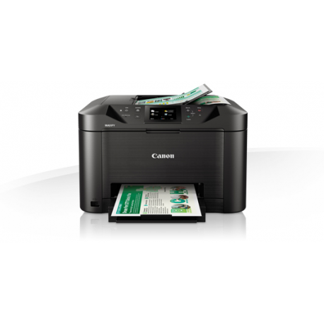 Canon MAXIFY MB5150 - Multifunction printer - colour - ink-jet - A4 (210 x 297 mm), Legal (216 x 356 mm) (original) - A4 / Legal (media) - up to 22 ppm (copying) - up to 24 ipm (printing) - 250 sheets - 33.6 Kbps - USB 2.0, LAN, Wi-Fi(n), USB host - 1
