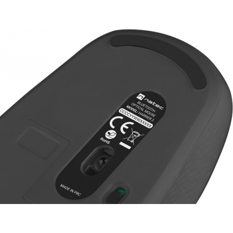 Natec Harrier 2 - Mouse - optical - 4 buttons - wireless - 2.4 GHz, Bluetooth 5.1 - black - 4
