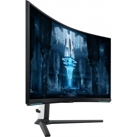 Samsung Odyssey Neo G8 S32BG850NP - G85NB Series - QLED monitor - gaming - curved - 32" - 3840 x 2160 4K @ 240 Hz - VA - 350 cd / m² - 1000000:1 - Quantum HDR 2000 - 1 ms - 2xHDMI, DisplayPort - black, white - 4