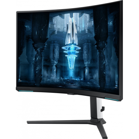 Samsung Odyssey Neo G8 S32BG850NP - G85NB Series - QLED monitor - gaming - curved - 32" - 3840 x 2160 4K @ 240 Hz - VA - 350 cd / m² - 1000000:1 - Quantum HDR 2000 - 1 ms - 2xHDMI, DisplayPort - black, white - 5
