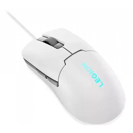 Lenovo Legion M300s RGB - Mouse - right and left-handed - optical - 6 buttons - wired - USB 2.0 - Glacier White - retail - CRU - for Legion KM300 Gaming - 1