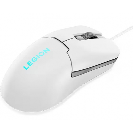 Lenovo Legion M300s RGB - Mouse - right and left-handed - optical - 6 buttons - wired - USB 2.0 - Glacier White - retail - CRU - for Legion KM300 Gaming - 2
