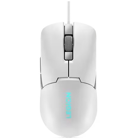 Lenovo Legion M300s RGB - Mouse - right and left-handed - optical - 6 buttons - wired - USB 2.0 - Glacier White - retail - CRU - for Legion KM300 Gaming - 3