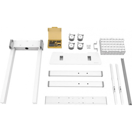 Neomounts by Newstar FL55-875WH1 - Cart - for flat panel - motorised - lockable - steel - white - screen size: 37"-100" - 11