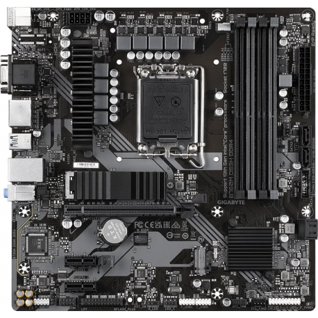 Gigabyte B760M DS3H DDR4 - 1.0 - motherboard - micro ATX - LGA1700 Socket - B760 Chipset - USB 3.2 Gen 2, USB 3.2 Gen 1, USB-C 3.2 Gen2 - 2.5 Gigabit LAN - onboard graphics (CPU required) - HD Audio (8-channel) - 0