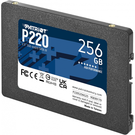 Patriot P220 - SSD - 256 GB - internal - 2.5" - SATA 6Gb / s - 2