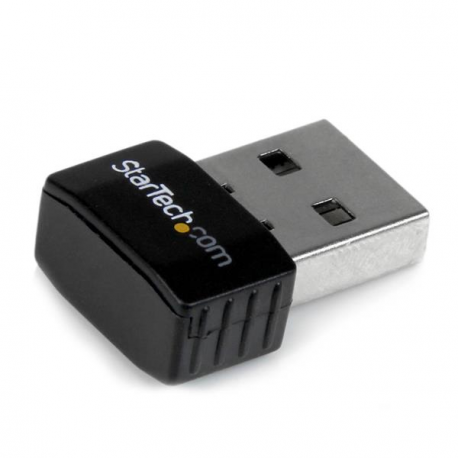 StarTech.com USB 2.0 300 Mbps Mini Wireless-N Network Adapter - 802.11n 2T2R WiFi Adapter - USB Wireless Adapter - N300 Wireless NIC (USB300WN2X2C) - Network adapter - USB 2.0 - 802.11b/g/n - black - 0