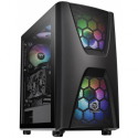 Thermaltake Commander C34 TG - ARGB Edition - tower - ATX - windowed side panel (tempered glass) - no power supply (PS/2) - black - USB/Audio