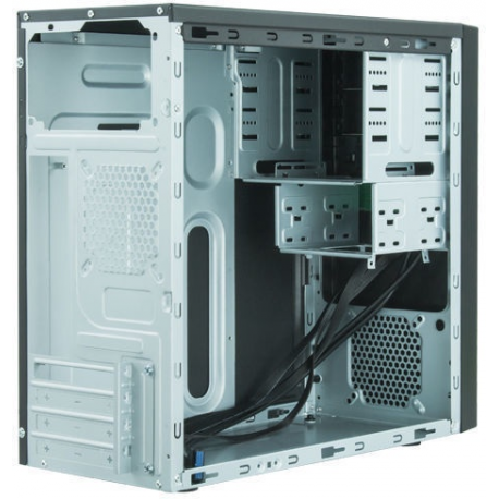 Chieftec Elox Series HO-12B - Tower - micro ATX - no power supply - black - USB/Audio - 5