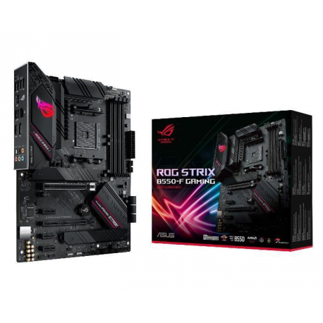 ASUS ROG STRIX B550-F GAMING - Motherboard - ATX - Socket AM4 - AMD B550 Chipset - USB-C Gen2, USB 3.2 Gen 1, USB 3.2 Gen 2 - 2.5 Gigabit LAN - onboard graphics (CPU required) - HD Audio (8-channel) - 6