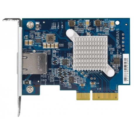 QNAP QXG-10G1T Single-port 10Gbase-T 10GbE network expansion card PCIe Gen3 x4 Low-profile bracket pre-loaded Low-profile flat - 0