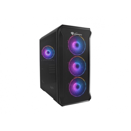 Genesis Irid 503 aRGB - Tower - micro ATX - no power supply (ATX) - black - USB/Audio - 8