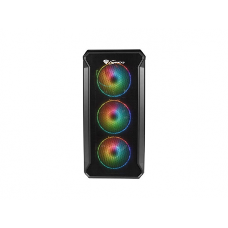 Genesis Irid 503 aRGB - Tower - micro ATX - no power supply (ATX) - black - USB/Audio - 11