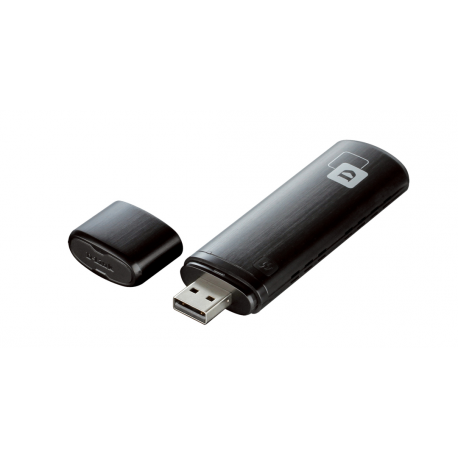 D-Link Wireless AC1200 DWA-182 - Network adapter - USB 2.0 - 802.11a, 802.11b/g/n, 802.11ac (draft 2.0) - 2