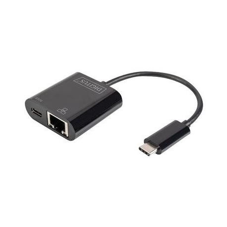 DIGITUS DN-3027 - Network adapter - USB-C - Gigabit Ethernet + USB-C - 0