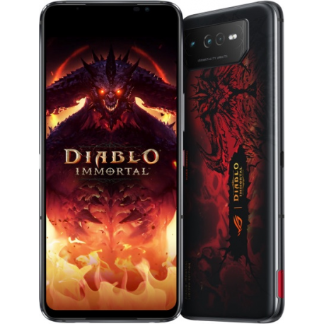 ASUS ROG Phone 6 - Diablo Immortal Edition - 5G smartphone - dual-SIM - RAM 16 GB  /  Internal Memory 512 GB - OLED display - 6.78" - 2448 x 1080 pixels (165 Hz) - 3x rear cameras 50 MP, 13 MP, 5 MP - front camera 12 MP - hellfire red - 0