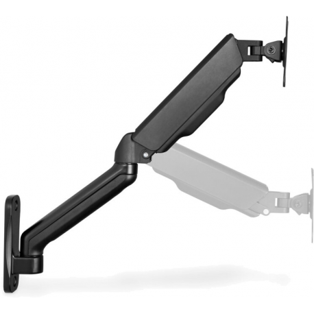 DIGITUS - Mounting kit (wall mount) - for LCD display/ curved LCD display - gas spring, swivel arm - plastic, aluminium, steel - black - screen size: 17"-32" - 4