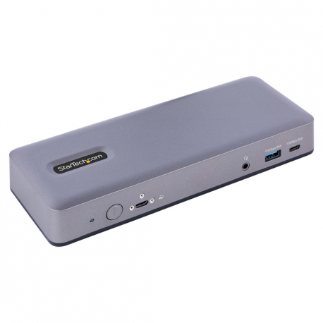 StarTech.com USB-C Docking Station - Multi Monitor HDMI / DP / DP Alt Mode USB-C Dock - 3x 4K30 / 2x 4K60 - 7-Port USB Hub - 60W Power Delivery - GbE - 3.5mm Audio - Works With Chromebook certified - Docking station - USB-C / Thunderbolt 3 / Thunderbolt 4 - 2 x HDMI, 2 x DP, USB-C - GigE - 60 Watt - 0