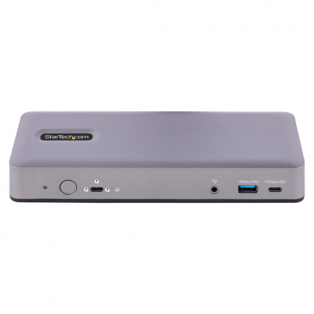 StarTech.com USB-C Docking Station - Multi Monitor HDMI / DP / DP Alt Mode USB-C Dock - 3x 4K30 / 2x 4K60 - 7-Port USB Hub - 60W Power Delivery - GbE - 3.5mm Audio - Works With Chromebook certified - Docking station - USB-C / Thunderbolt 3 / Thunderbolt 4 - 2 x HDMI, 2 x DP, USB-C - GigE - 60 Watt - 2