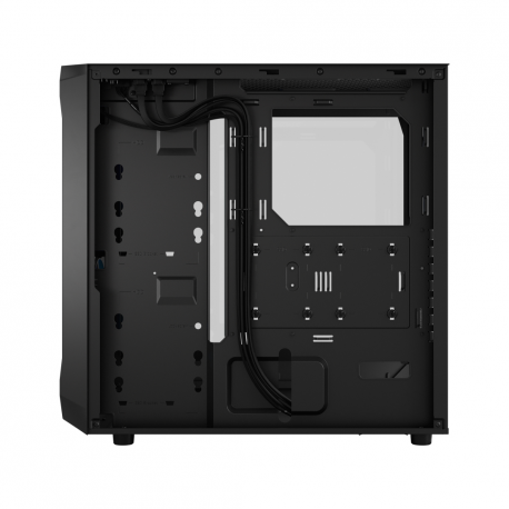 Fractal Design Focus 2 RGB - Tower - ATX - windowed side panel (tempered glass) - no power supply (ATX) - black TG clear tint - USB/Audio - 14