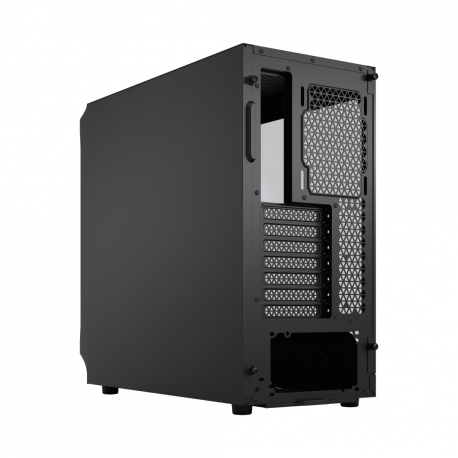 Fractal Design Focus 2 RGB - Tower - ATX - windowed side panel (tempered glass) - no power supply (ATX) - black TG clear tint - USB/Audio - 17