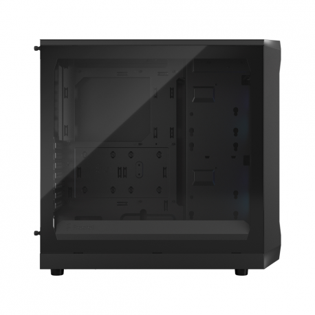 Fractal Design Focus 2 RGB - Tower - ATX - windowed side panel (tempered glass) - no power supply (ATX) - black TG clear tint - USB/Audio - 19