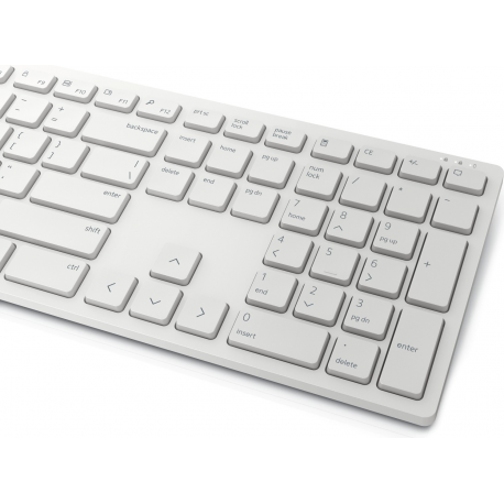 Dell Pro KM5221W - Keyboard and mouse set - wireless - 2.4 GHz - QWERTY - Russian - white - 3